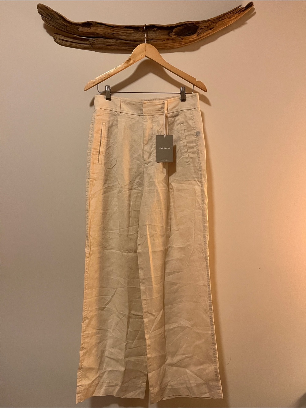 Everlane The Linen Way-High Drape Pant